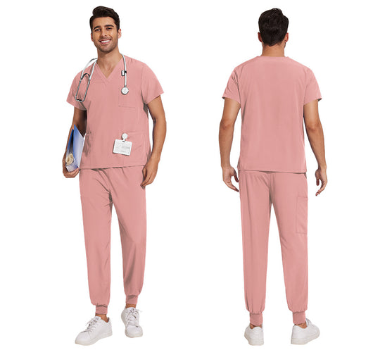 Conjunto de Uniformes Médicos para Hombre con Tela Elástica y Secado Rápido - Image 23