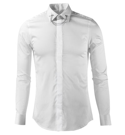 Corbata Moño Plateada de Metal para Hombre Cloth Element - Image 3