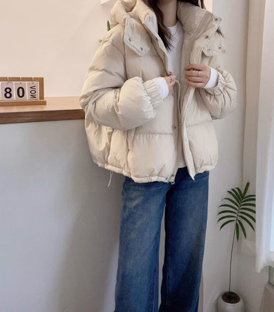 Chaqueta Cálida Casual para Mujer Talla Grande con Abertura Lateral - Image 10