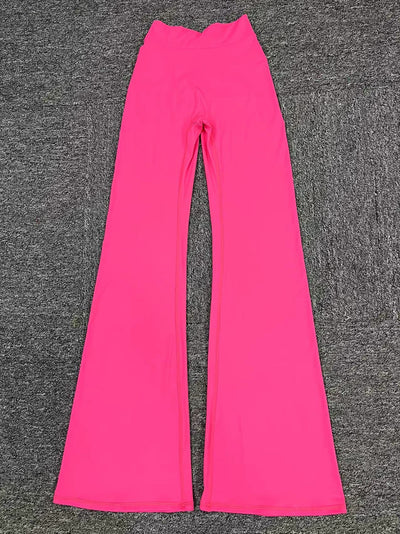 Pantalones Yoga Acampanados Levantacaderas con Cintura en V - Image 25