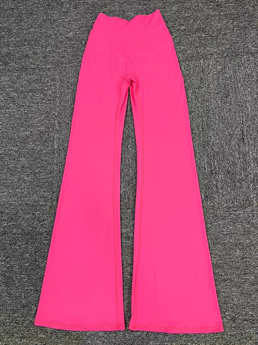 Pantalones Yoga Acampanados Levantacaderas con Cintura en V - Image 25