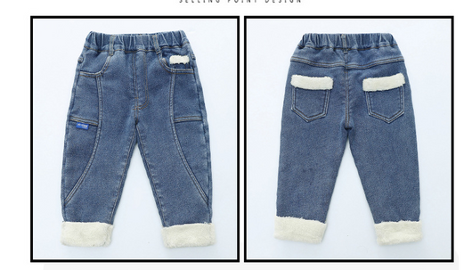 Jeans Infantiles Gruesos de Terciopelo para Niños y Niñas - Image 13