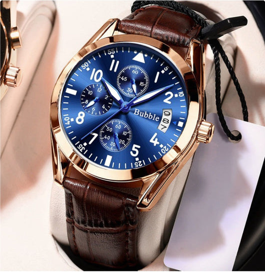 Reloj Automático de Cuarzo Luminoso Resistente al Agua con Seis Agujas para Hombre - Image 13