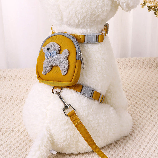 Arnés de Pecho con Cuerda para Perro y Gato - Sistema de Cadena para Mascotas