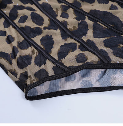 Blusa Estampado Leopardo Vintage de Una Pieza - Image 7