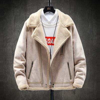 Chaqueta de Lana de Cordero con Solapa Corta y Forro Acolchado - Image 2