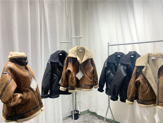 Abrigo de Lana Suelta Estilo Coreano para Mujer - Image 7
