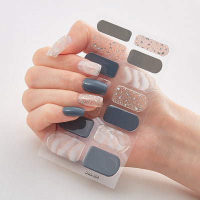 Uñas Adhesivas 3D con Efecto Láser y Bronceado - Diseño Premium - Image 44