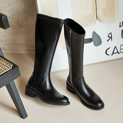 Botas Elásticas de Tacón Medio para Invierno - Estilo Influencer - Image 13