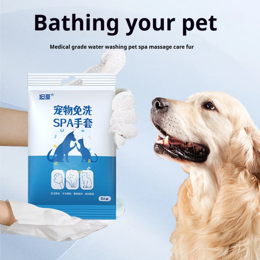 Guantes Húmedos para Limpieza sin Baño - Toallitas Secas para Mascotas