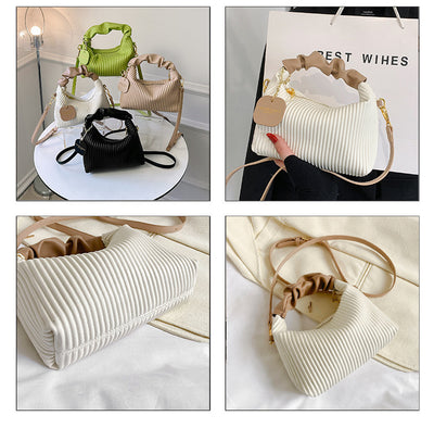 Bolsa Crossbody de Cuero PU con Pliegues Cloud - Elegante y Versátil - Image 12