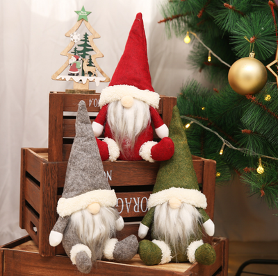 Muñeco Navideño sin Rostro para Decoración de Ventana - Image 17