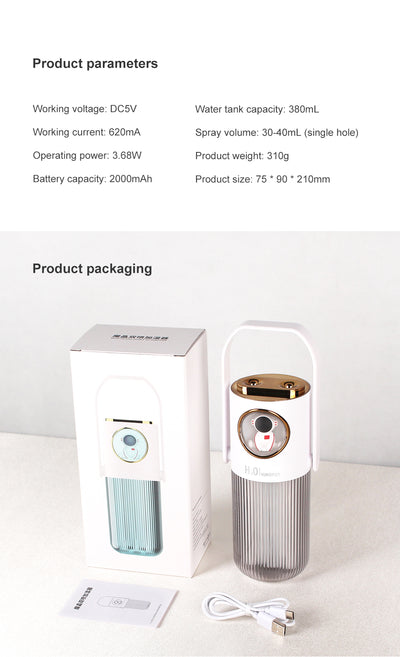 Humidificador Portátil 300ml con Batería 2000mAh - Tecnología 2023 - Image 19