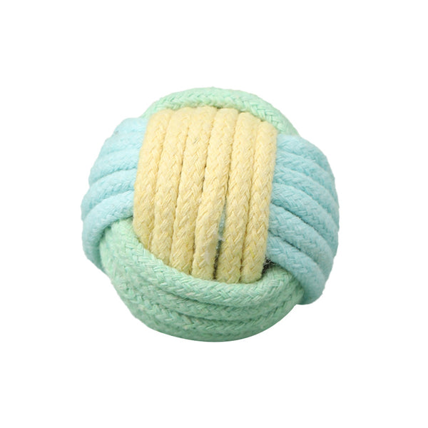 Juguete Interactivo de Pelota de Algodón para Gatos - Entretenimiento y Limpieza Dental