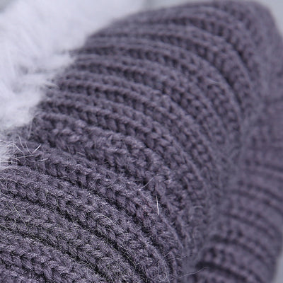 Gorro Tejido de Piel de Conejo Rex para Mujer - Image 42