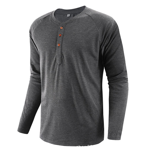 Camiseta Henley Grande para Hombre - Comodidad y Estilo - Image 3