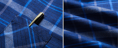 Camisa de Cuadros Manga Larga para Hombre Maduro - Image 16