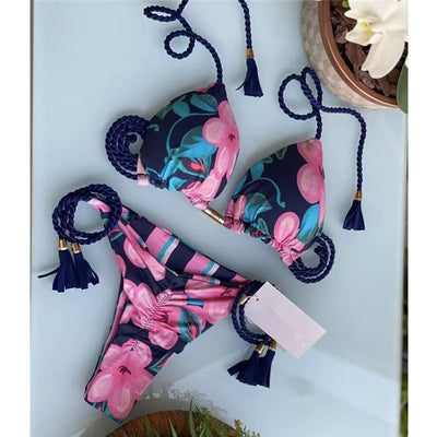Bikini Tejido a Mano de Cuerda Pura para Playa - Image 9