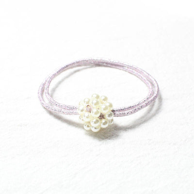 Anillo para el Cabello Perla Hueca Tejida - Image 9