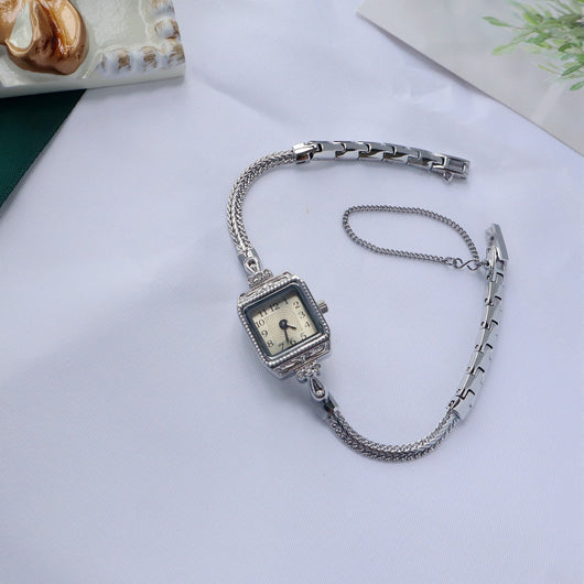 Reloj de Pulsera Cuadrado Retro Elegante con Banda Fina - Image 11