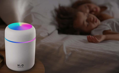 Humidificador Portátil Mini 300ml con Luz LED Multicolor y Difusor de Aromas - Image 4