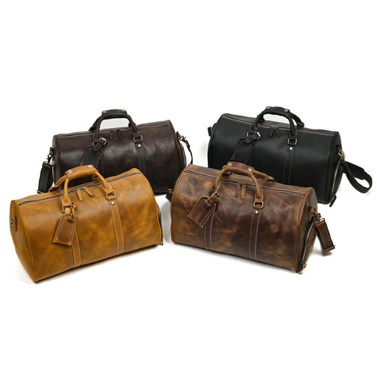Bolsa Mensajero de Cuero para Viajes - Gran Capacidad Portátil - Image 6