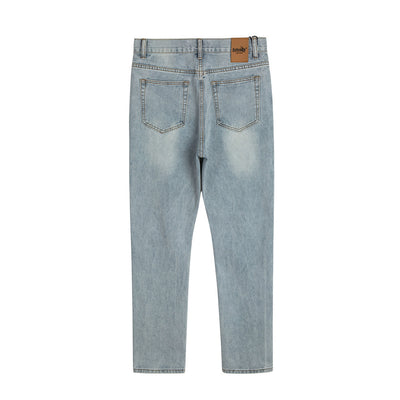 Jeans Holgados Retro con Rotos y Parches para Hombre - Image 15