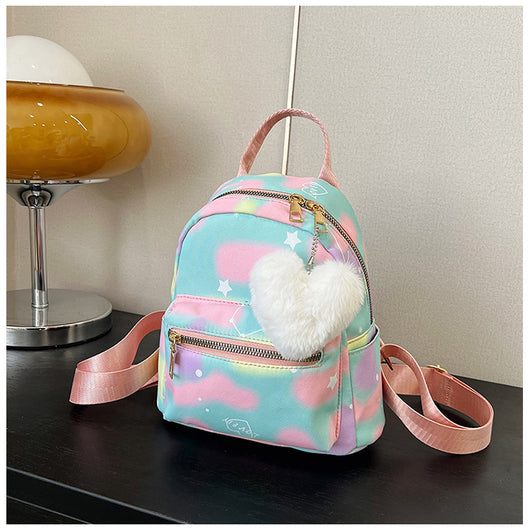 Mochila Casual de Gran Capacidad en Colores Pastel con Textura Nylon - Image 28