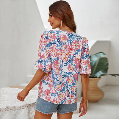 Blusa Casual de Cintura Alta con Moño - Image 9