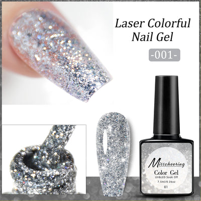 Esmalte de Uñas UV Láser con Lentejuelas Diamante Brillante - Image 6