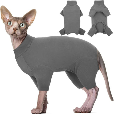 Suéter Cuello Alto para Gatos Sphynx - Ropa Térmica Suave para Gatos sin Pelo