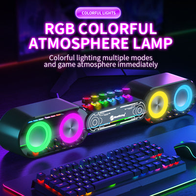 Parlante Bluetooth RGB Luminoso para Gaming