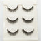 Pestañas Postizas 3D Efecto Natural con Extensión de Cola - Pack de 3 Pares