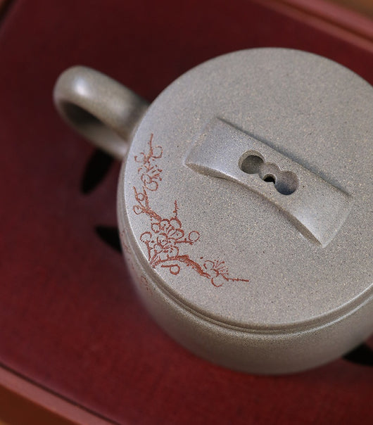 Tetera Artesanal de Barro Púrpura con Boca Ancha - Té Premium Hanwa - Image 9
