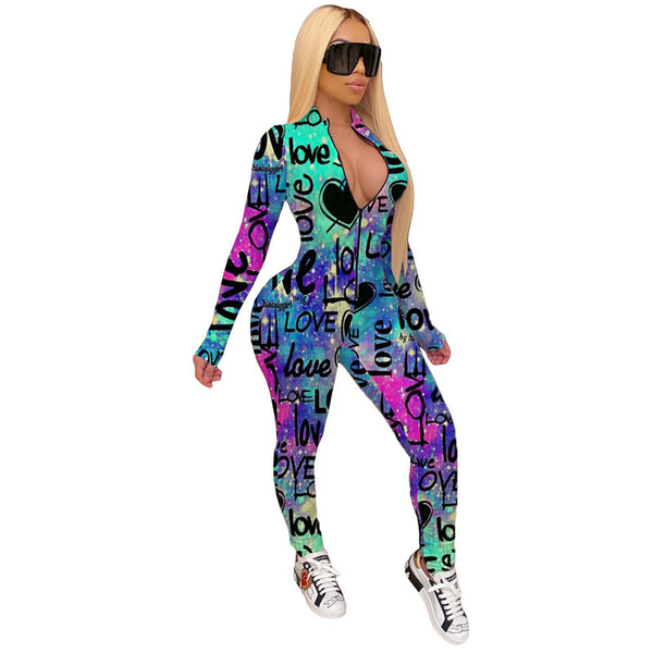Jumpsuit Deportivo con Estampado de Personalidad - Image 4