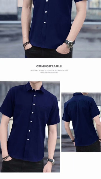 Camisa Manga Corta Moderna para Hombre - Estilo Verano - Image 11