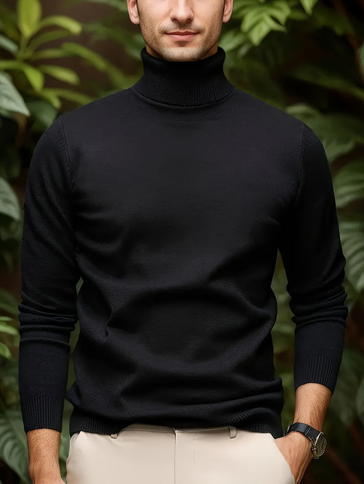 Suéter Cuello Alto Viscosa Hombre - Versátil y Suave - Image 5