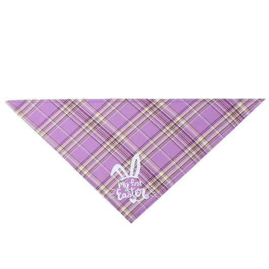 Toalla Triangular para Mascotas Conejo de Pascua Capa Única - Image 12