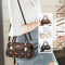Bolso de Mano Vintage con Estampado de Letras - Bolsa Casual Crossbody para Mujer