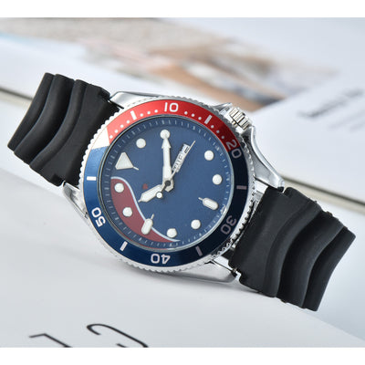 Reloj de Cuarzo para Hombre con Correa de Silicona y Calendario Doble - Image 2