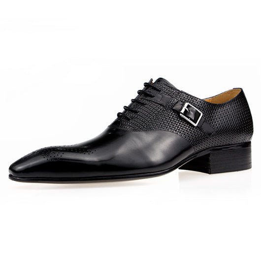 Zapatos de Cuero Oxford Británicos para Hombre - Punta Afilada Resistente - Image 6