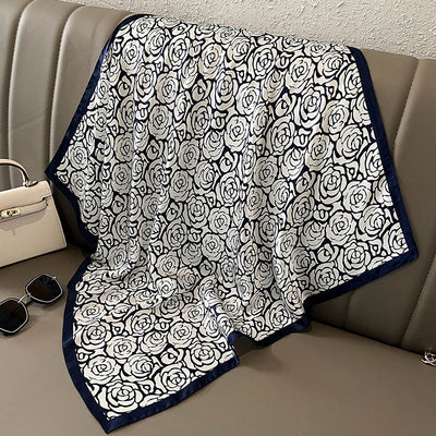 Pañuelo de Seda Estampado Versátil - Banda Decorativa para Cabello y Accesorios - Image 33