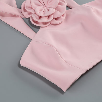 Blusa de Traje Elegante con Falda Floral Decorativa - Image 27