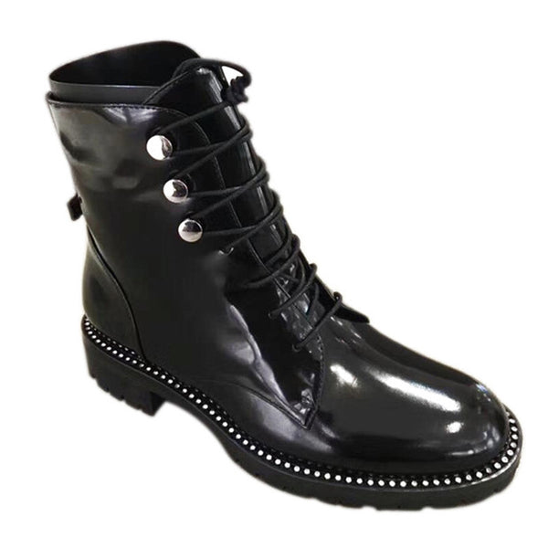 Botas Motociclista Estilo Británico con Suela Gruesa - Image 7