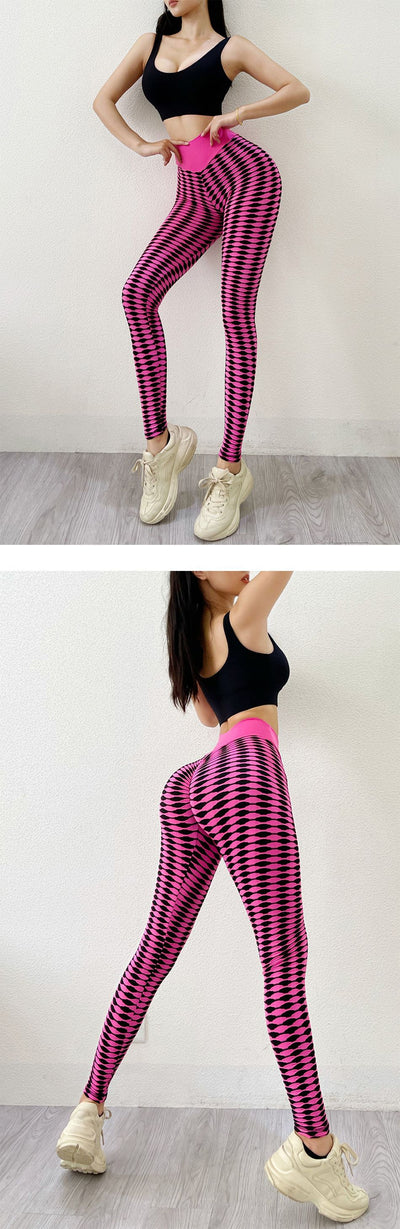 Leggings Deportivos Estampado Cebra Secado Rápido sin Costuras - Image 8