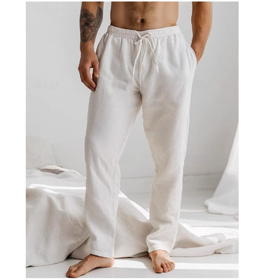 Pantalones Hombre Verano Cintura Elástica Transpirables - Image 13