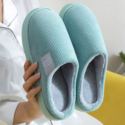 Pantuflas de Pana Cómodas para Pareja - Zapatos de Casa para Hombre y Mujer