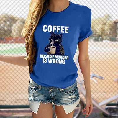 Playera Gráfica Gatos Adorables Cuello Redondo Manga Corta - Image 5