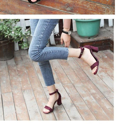 Tacones Romanos con Hebilla - Altura Media Multiuso para Mujer - Image 14