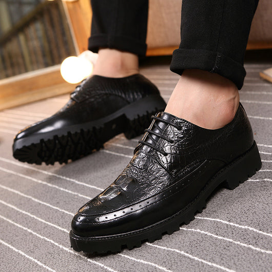 Zapatos Casuales Elevadores de Altura Estilo Británico para Hombre - Image 4